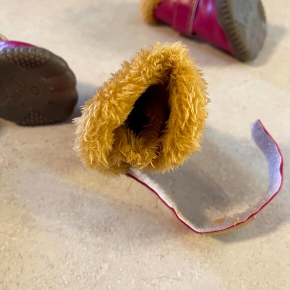 Dog Booties size small Pink and Brown Ugg Style - Picture 5 of 8
